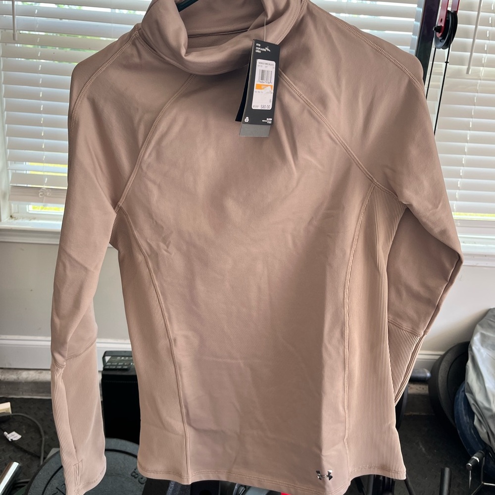 Under Armour Tan Long Sleeve Cold Weather Top